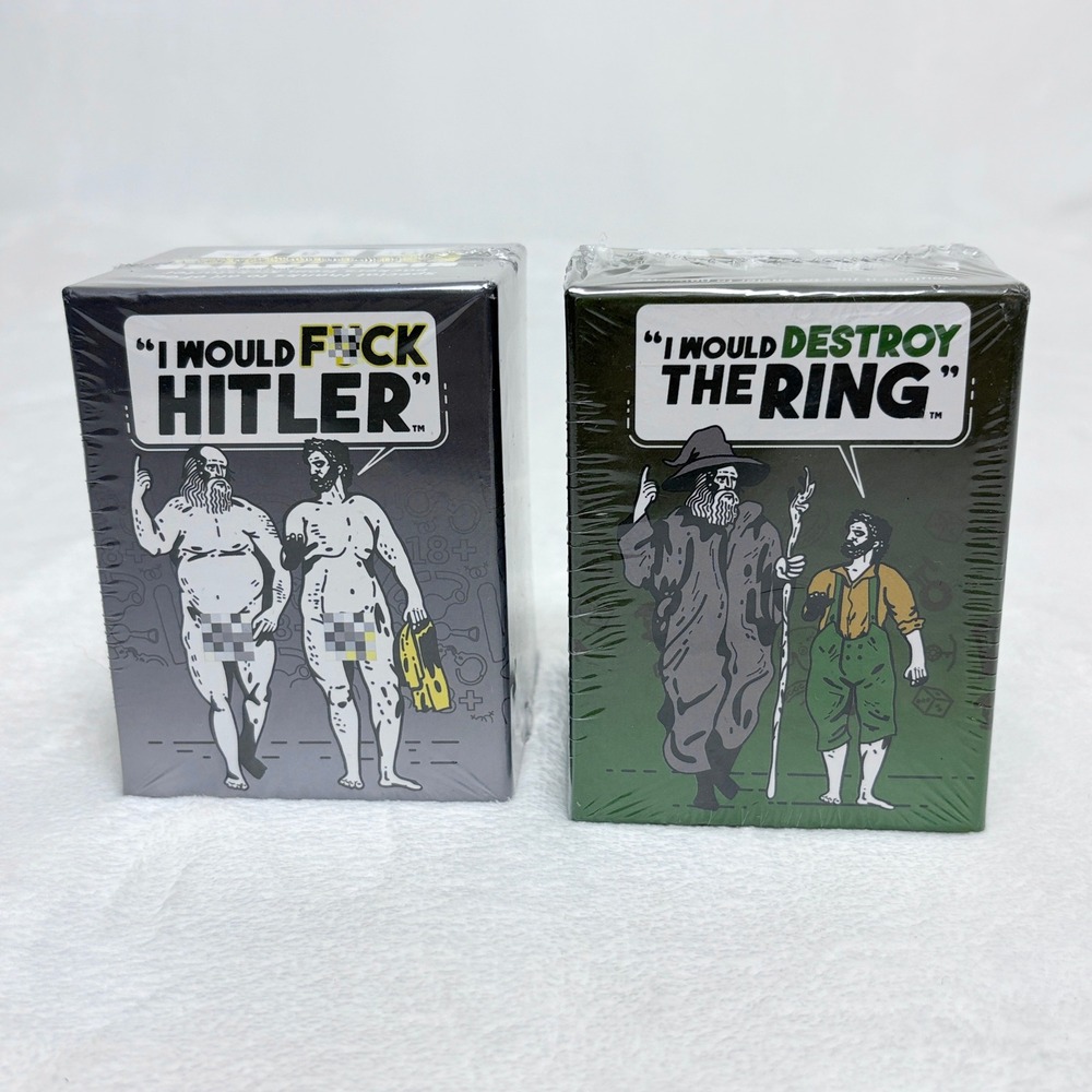 I Would F*** Hitler & I Would Destroy The Ring Card Expansion Set Lot SEALED
